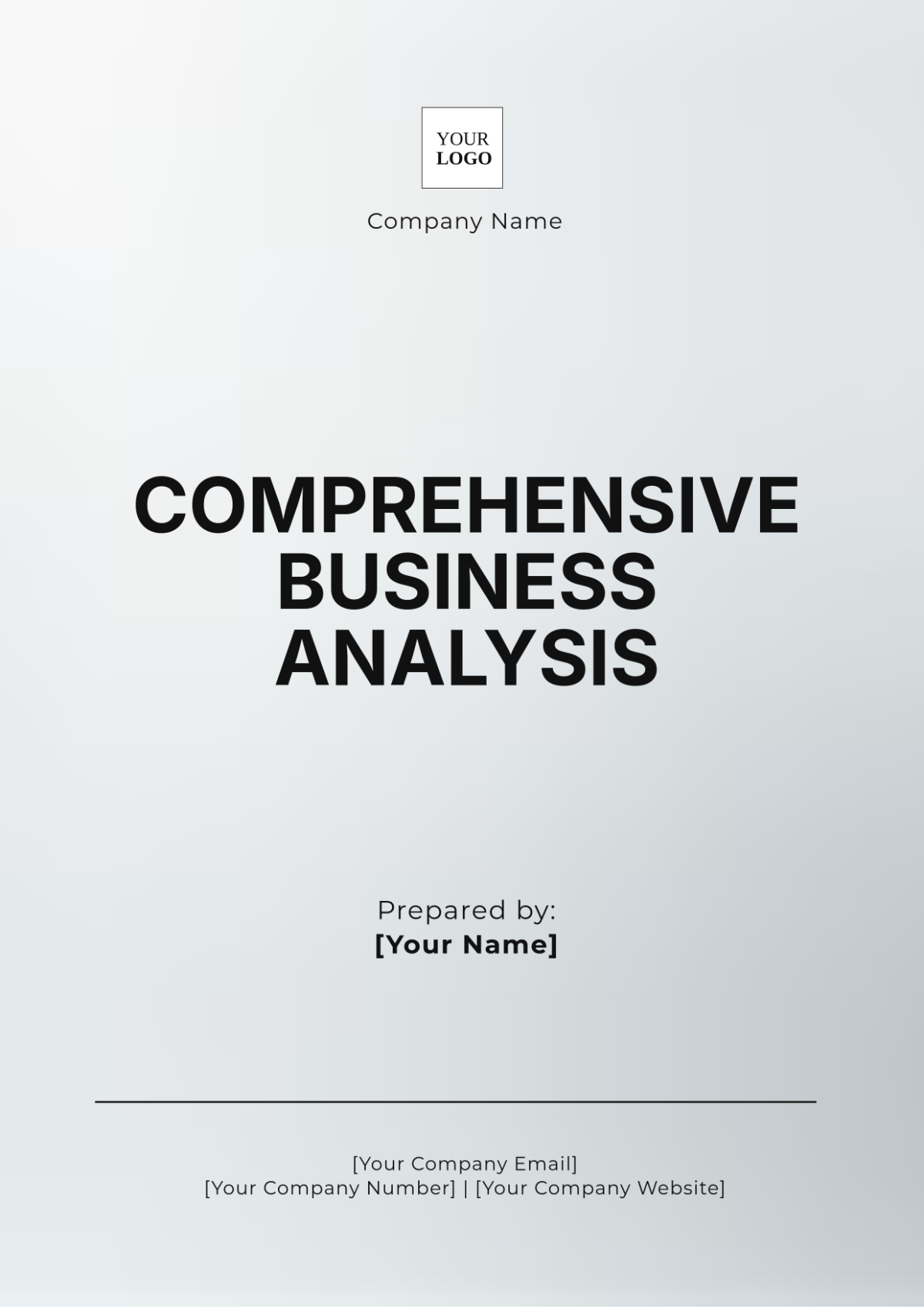 Comprehensive Business Analysis Template - Edit Online & Download