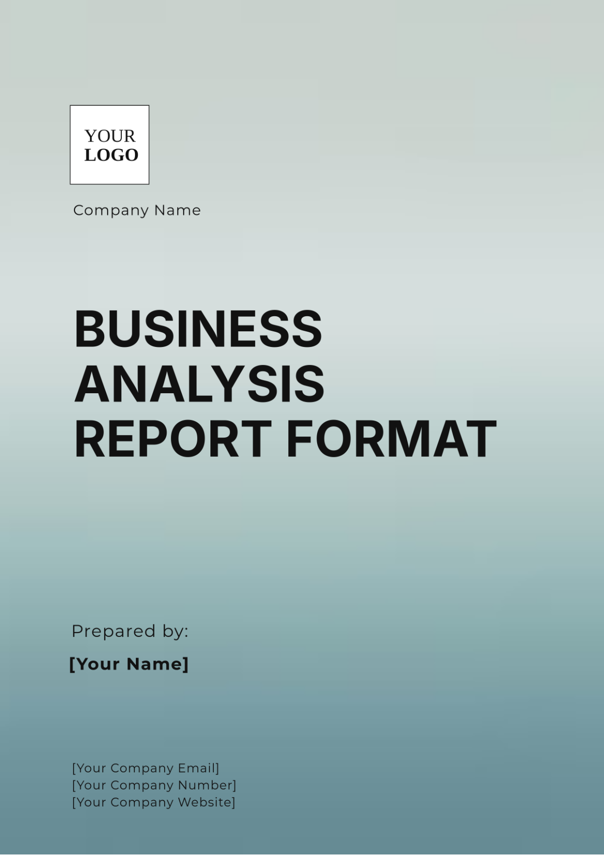 Business Analysis Report Format Template - Edit Online & Download