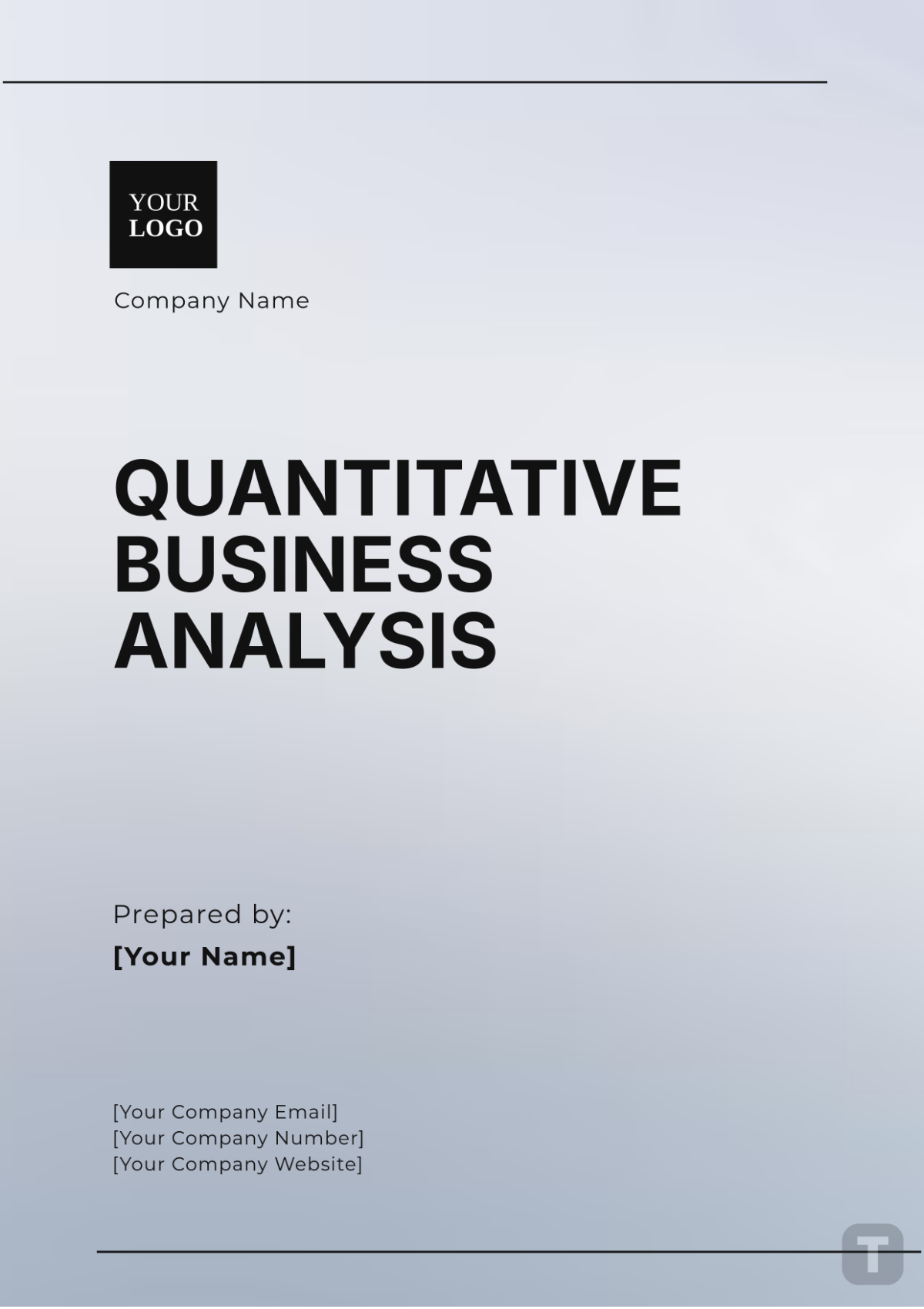 Quantitative Business Analysis Template - Edit Online & Download