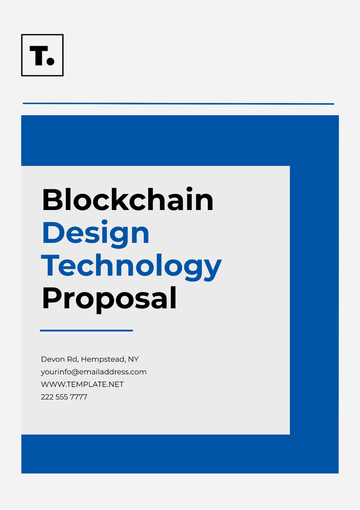 Blockchain Design Technology Proposal Template