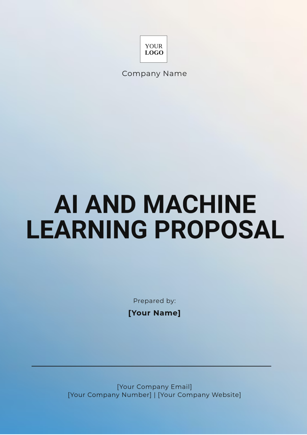 AI and Machine Learning Proposal Template - Edit Online & Download