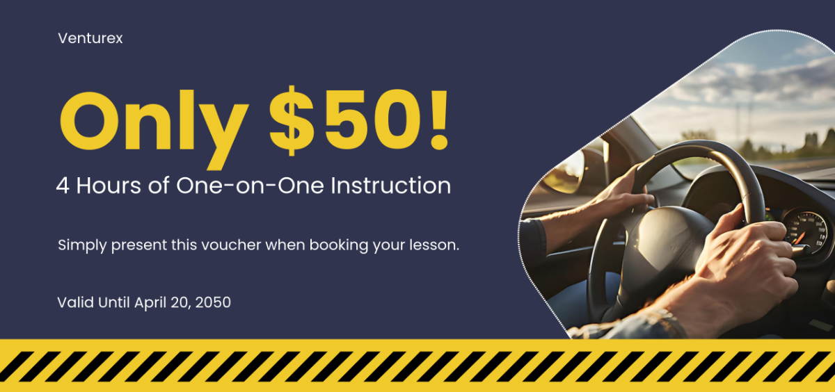 Driving Lesson Voucher Template - Edit Online & Download