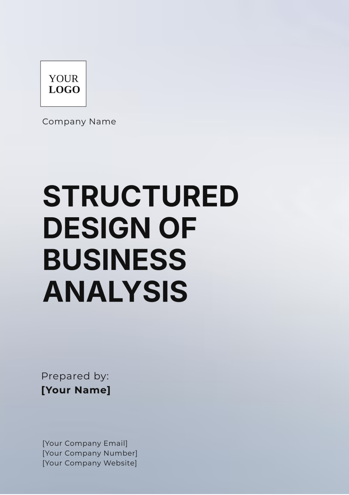 Structured Design of  Business Analysis Template - Edit Online & Download