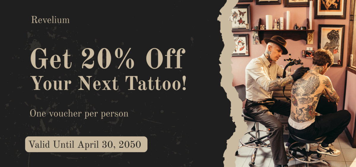 Aesthetic Tattoo Voucher Template - Edit Online & Download