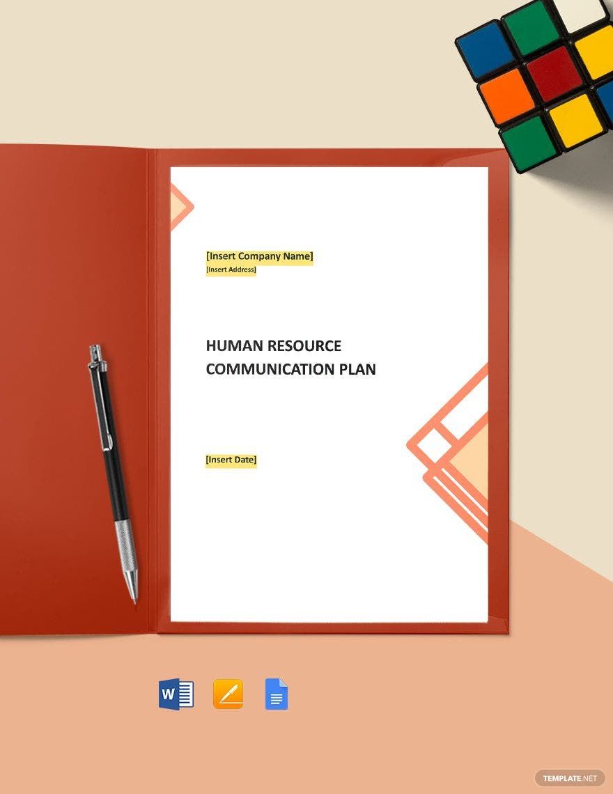HR Communication Plan Template
