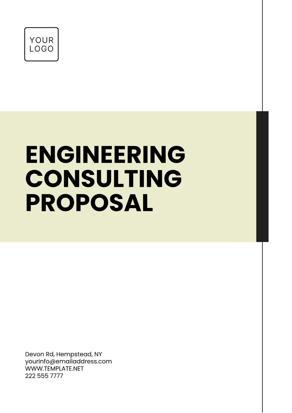 Engineering Consulting Proposal Template