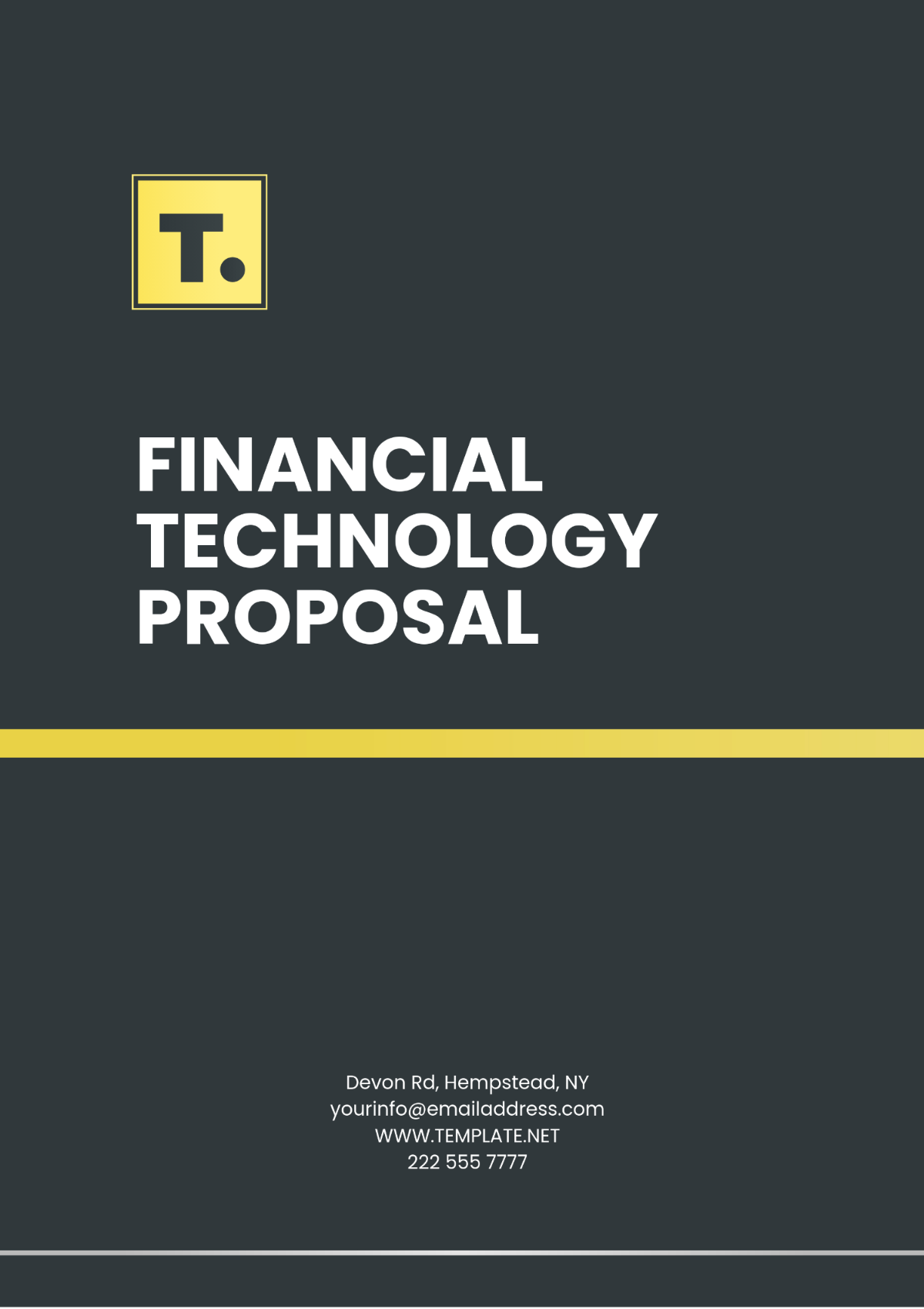 Financial Technology Proposal Template