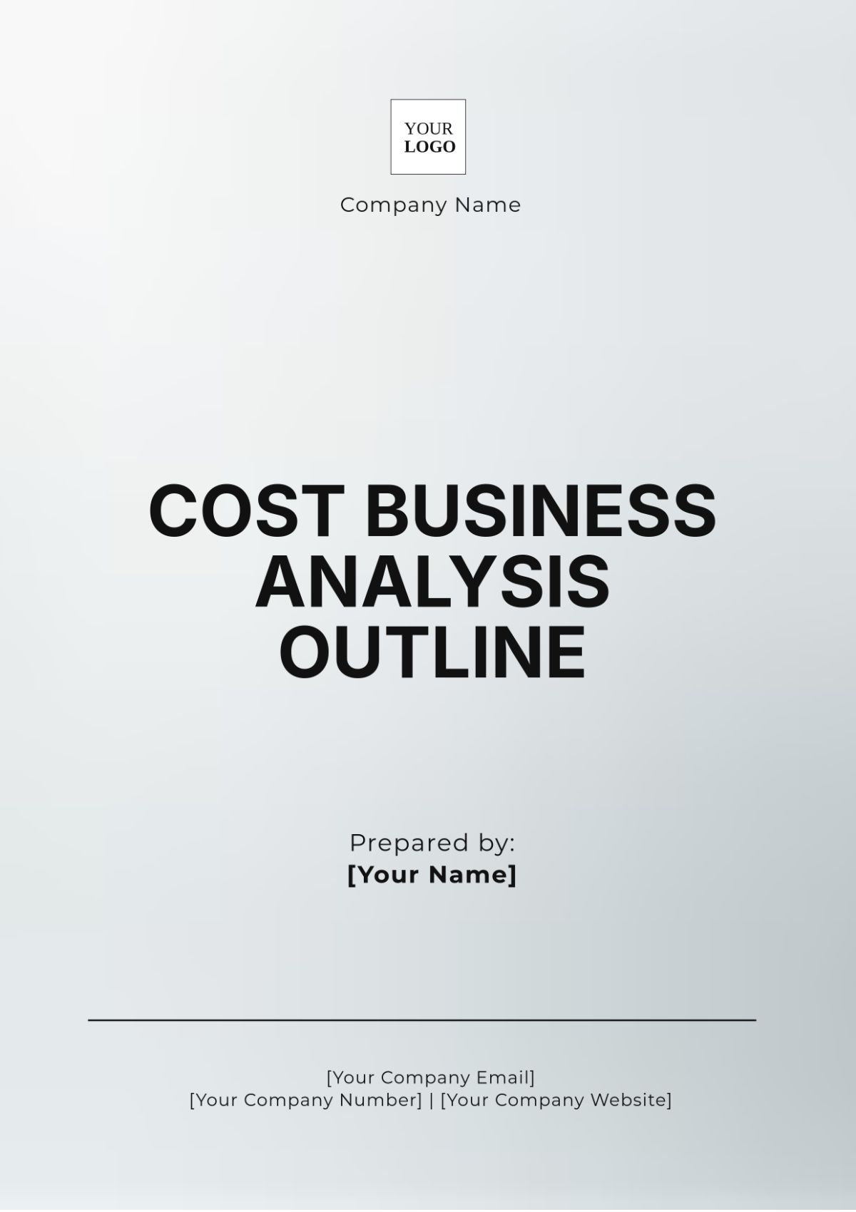 Cost Business Analysis Outline Template - Edit Online & Download