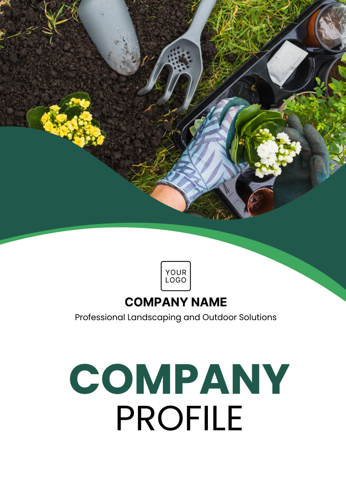 Landscaping Company Profile Template - Edit Online & Download