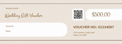 Free Wedding Voucher Template to Edit Online