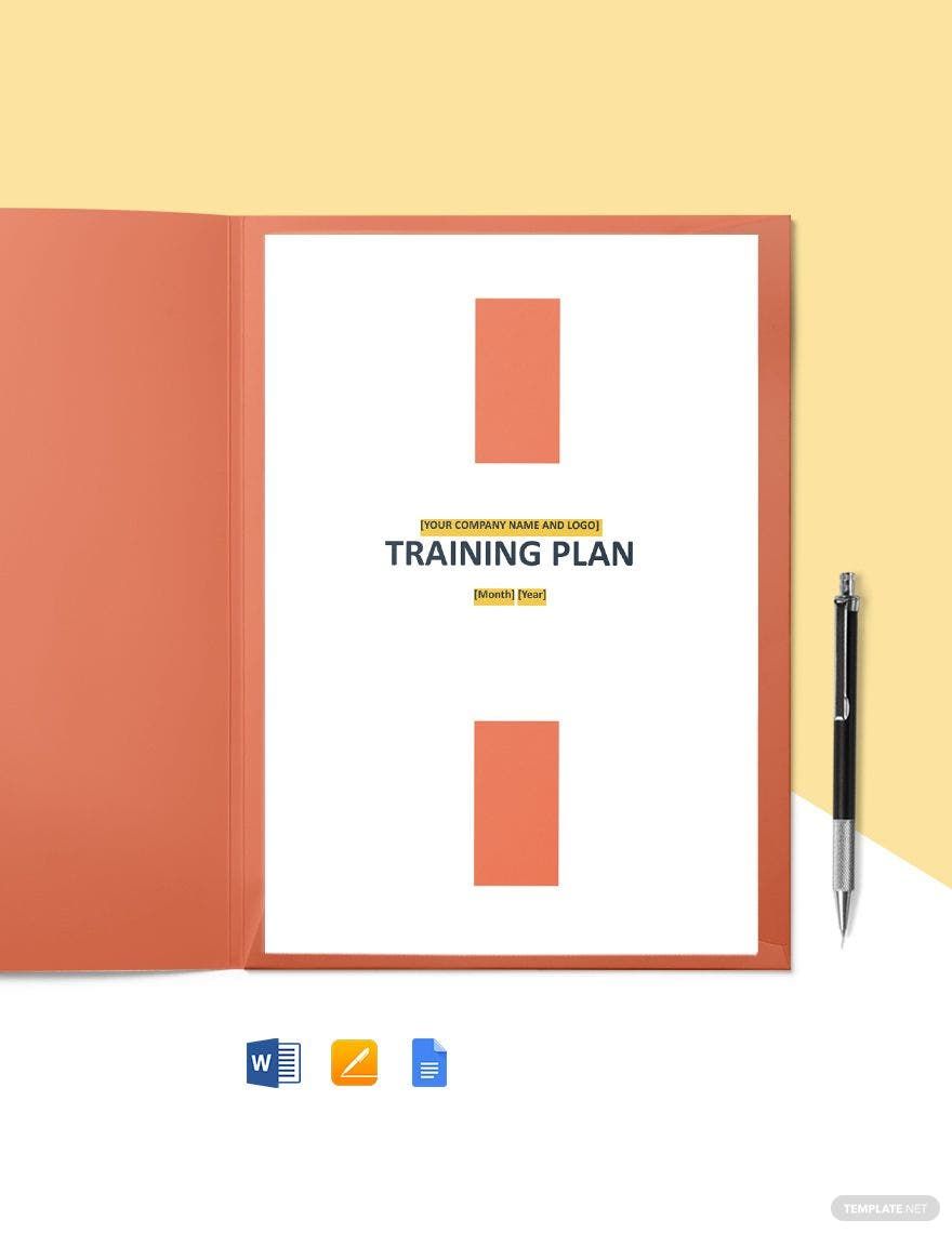 Training and Development Plan Template in Word, Google Docs, Apple Pages