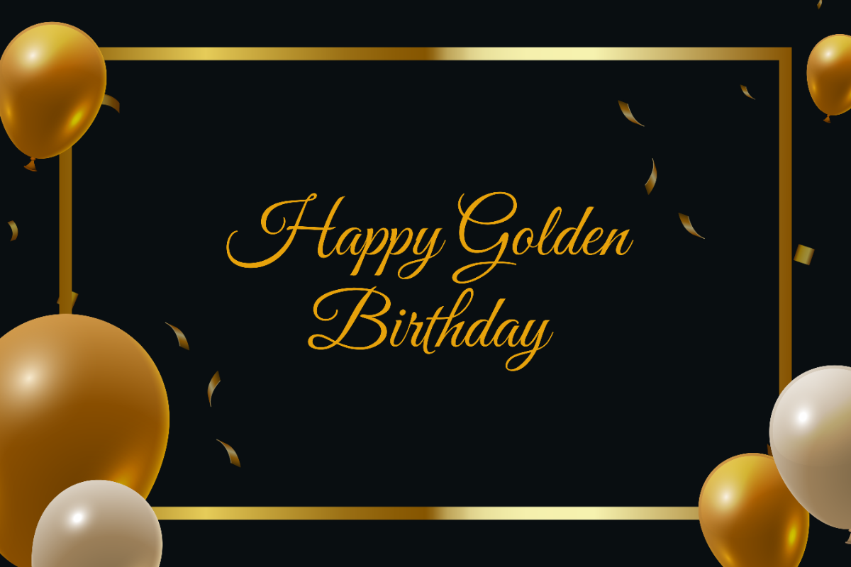 Golden Birthday Sign Template - Edit Online & Download