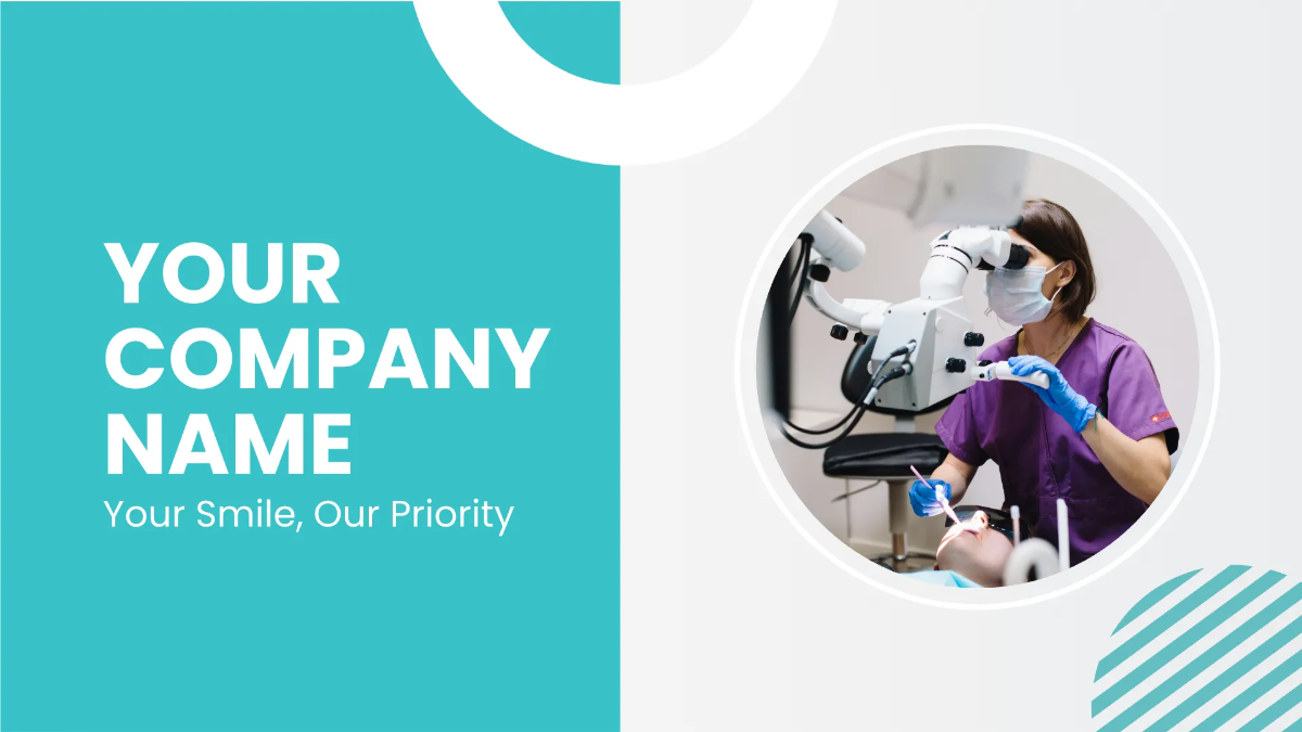 Free Dental Clinic Presentation Template to Edit Online