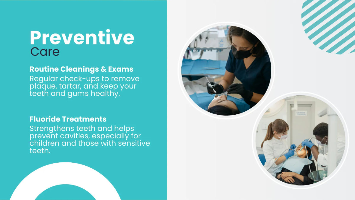 Free Dental Clinic Presentation Template to Edit Online