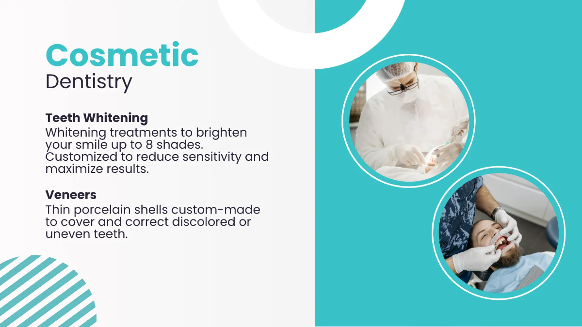 Free Dental Clinic Presentation Template to Edit Online