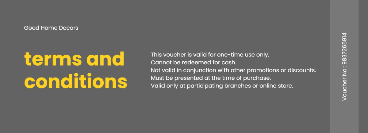 Free Homemade Voucher Template to Edit Online