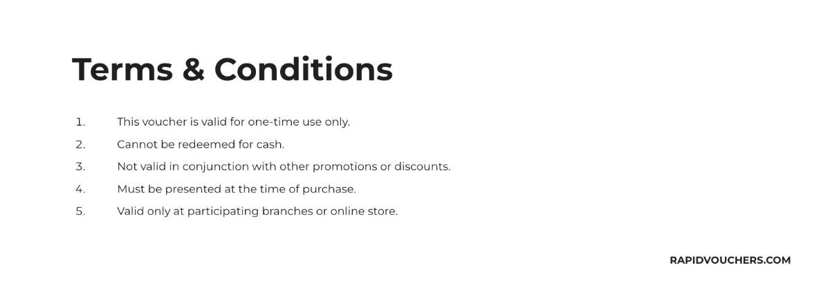 Free Minimalist Voucher Template to Edit Online