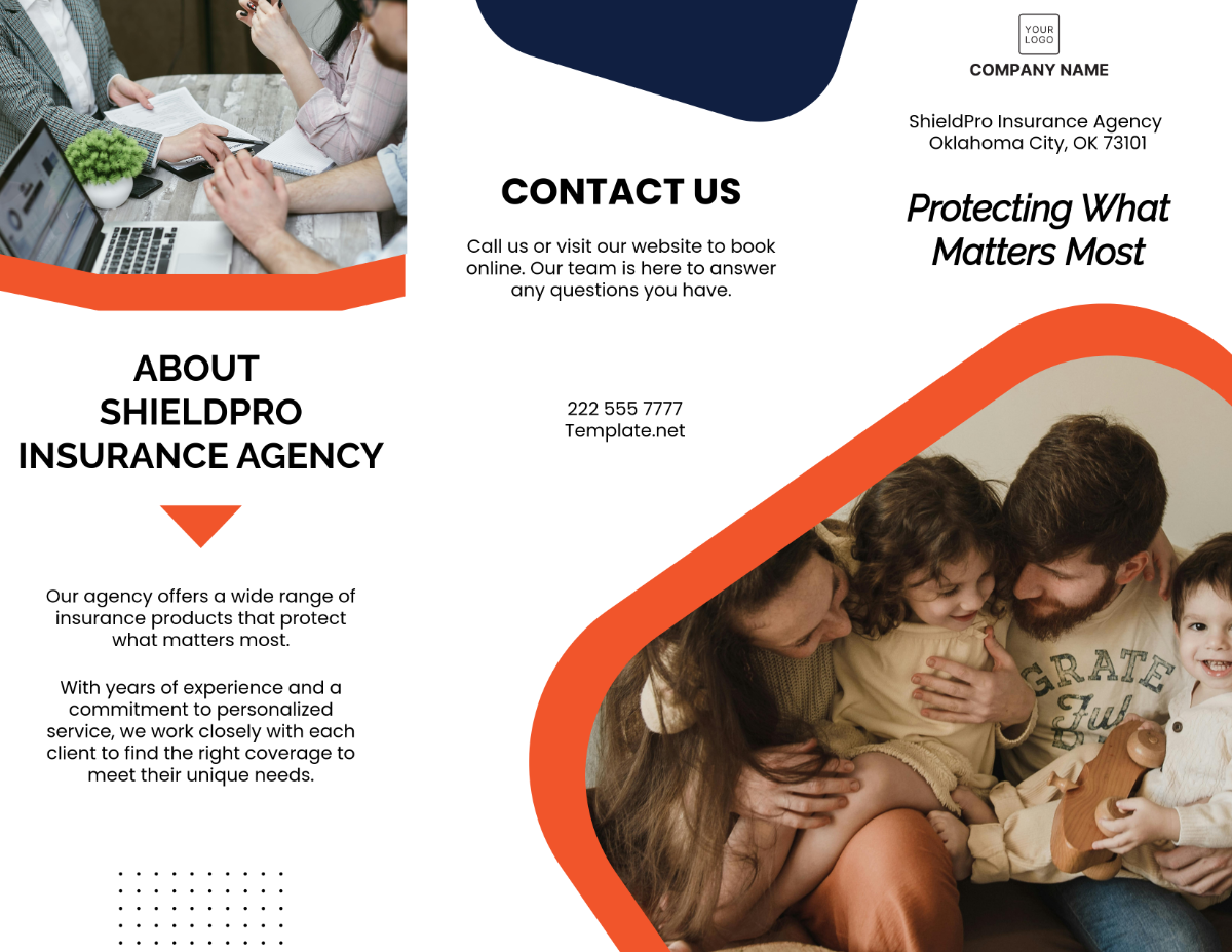 Insurance Agency Brochure Template - Download | Template.net