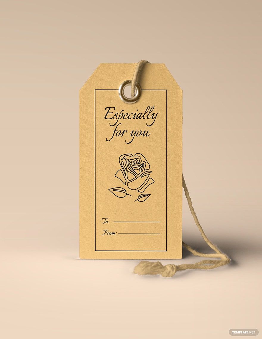 Gift Tag Template in Word, Illustrator, PSD, Apple Pages, Publisher