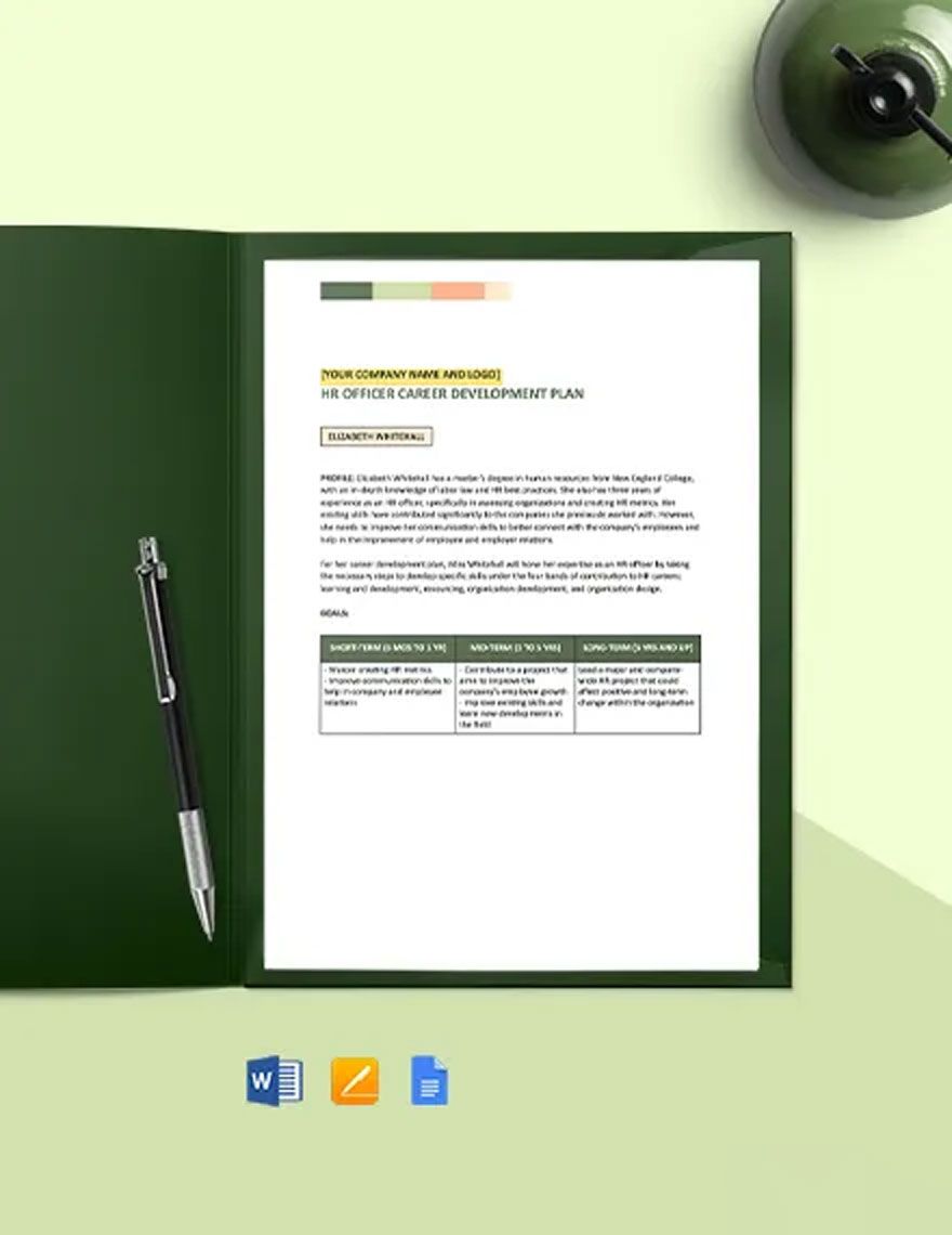 Page 5 FREE Development Plan Templates Examples Edit Online 