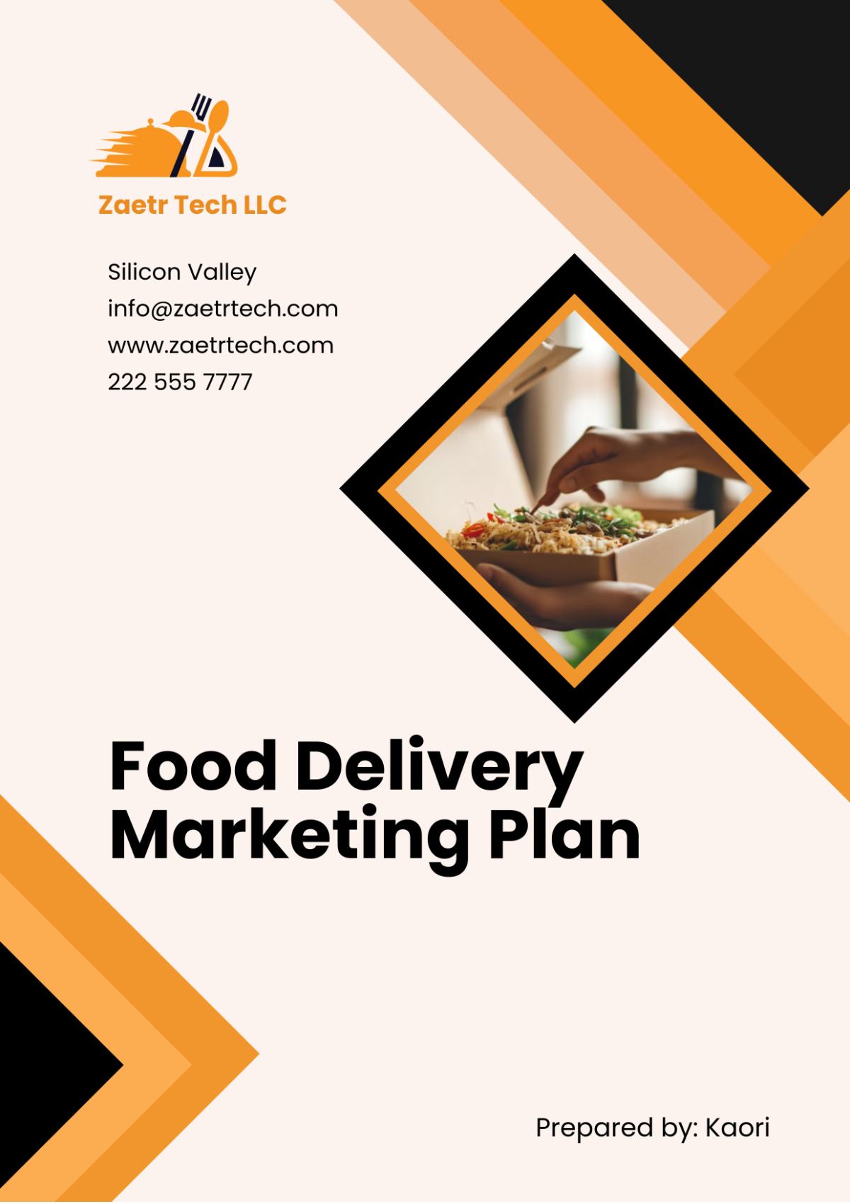 Food Delivery Marketing Plan Template - Edit Online & Download