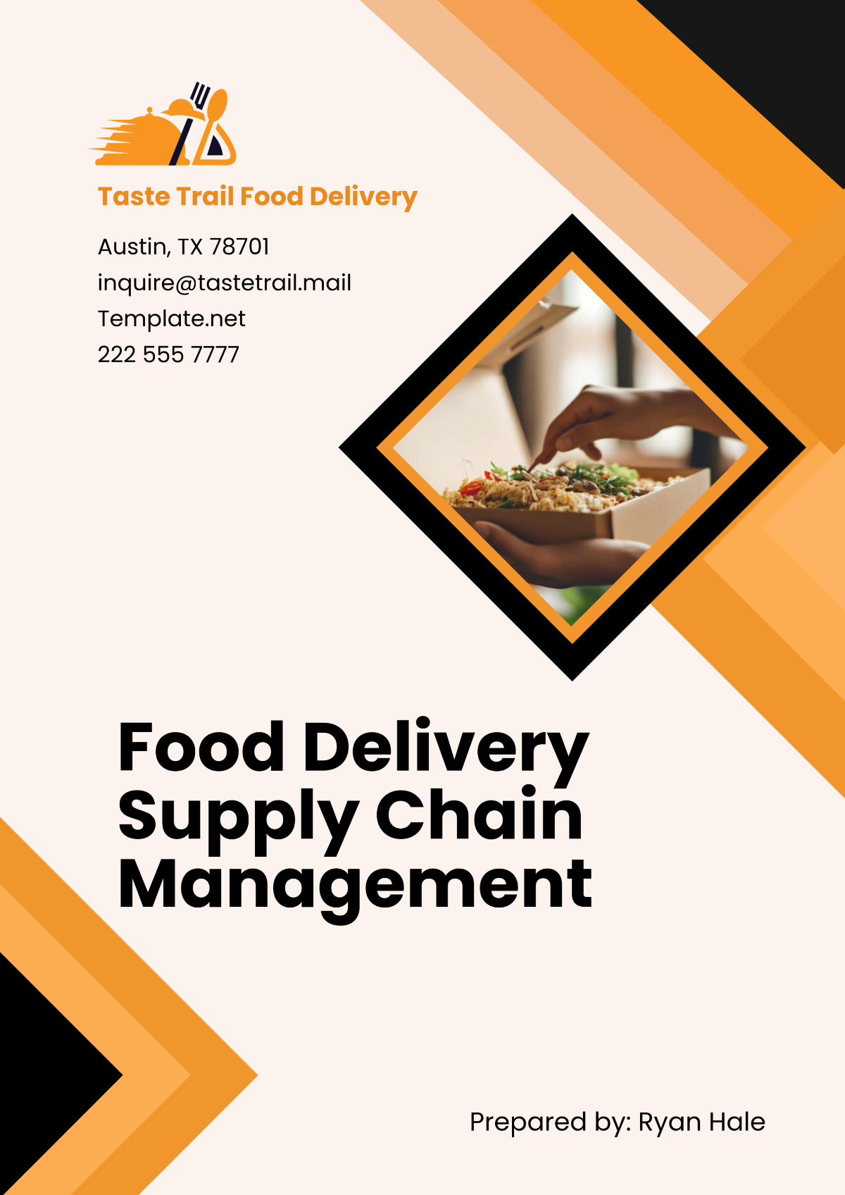 Food Delivery Supply Chain Management Template - Edit Online & Download