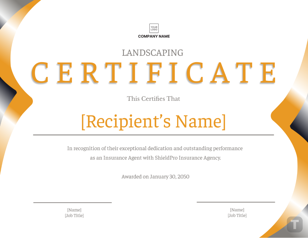 Insurance Agency Certificate Template - Edit Online & Download