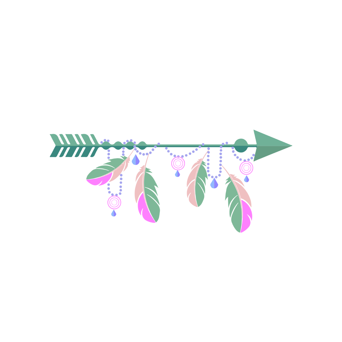 Boho Arrow Clipart  - Edit Online | Template.net