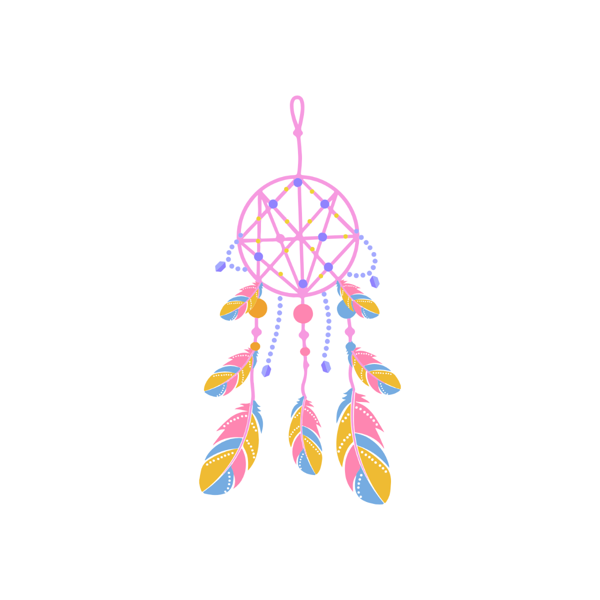 Boho Dreamcatcher Clipart  - Edit Online | Template.net