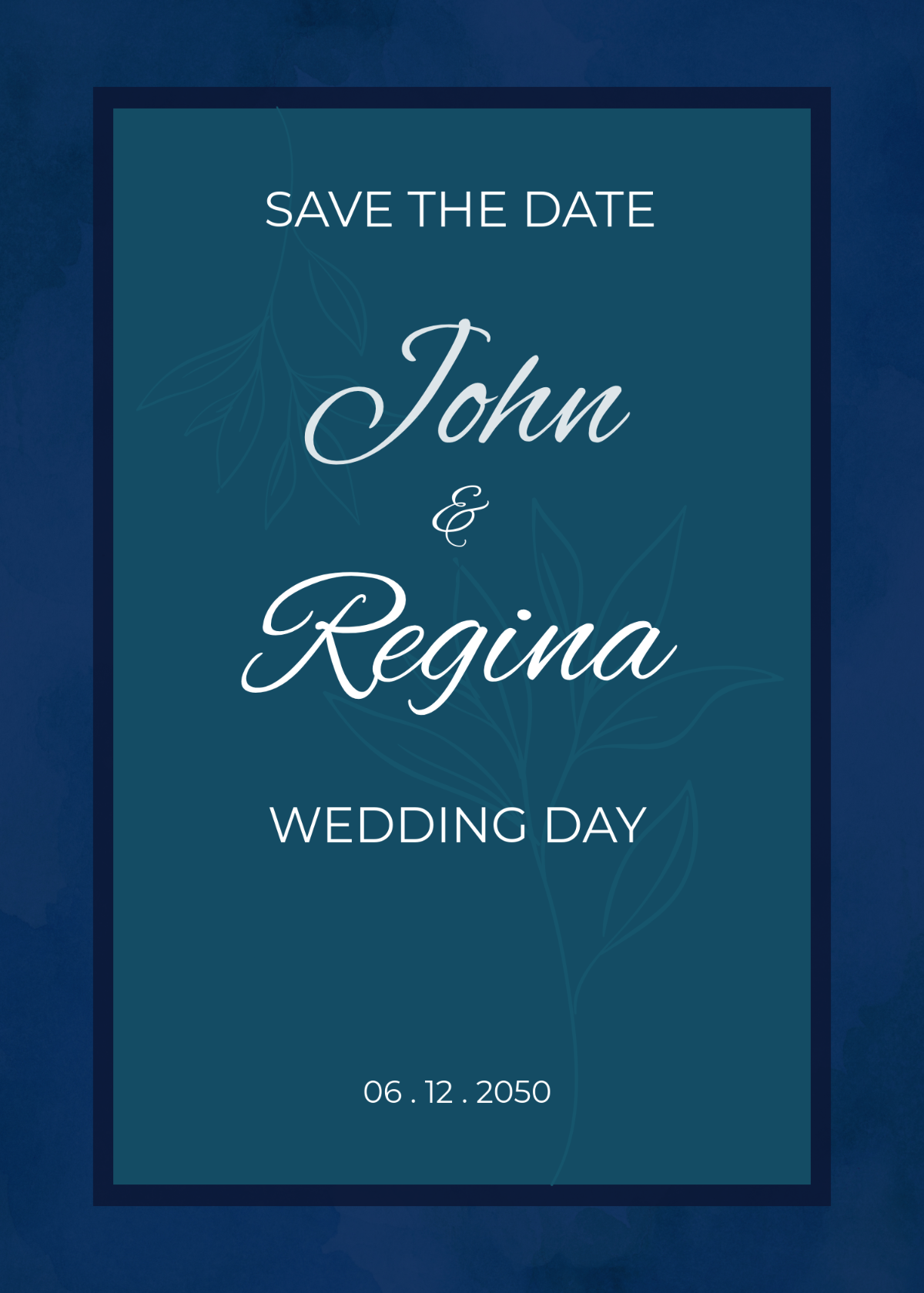 Save the Date Card Template - Edit Online & Download