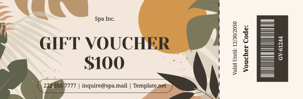 Gift Voucher Ticket Template - Edit Online | Template.net