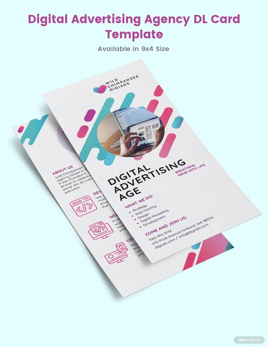 Digital Advertising Agency DL Card Template