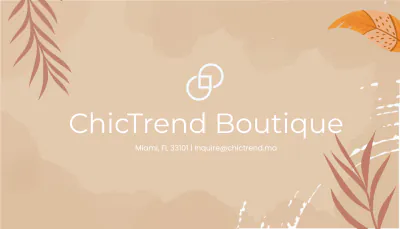 Free Boho Business Card Template to Edit Online