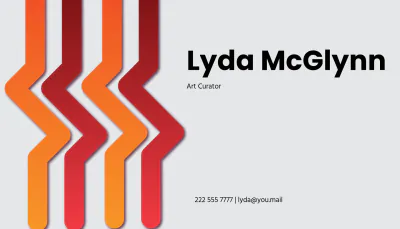 Free Creative Vertical Business Card Template to Edit Online