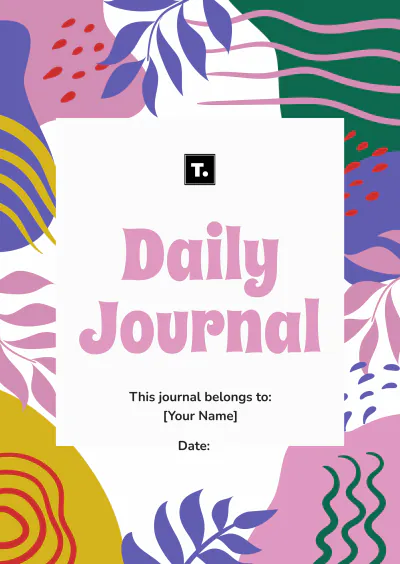 Free Colorful Journal Template to Edit Online