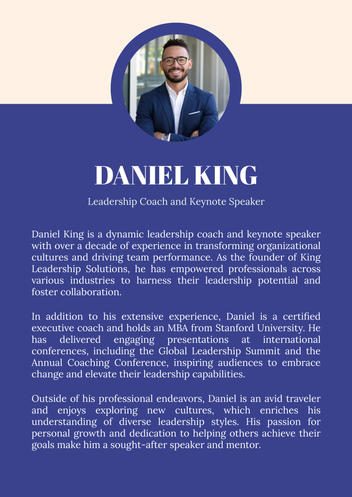 Free Chef Professional Bio Template To Edit Online