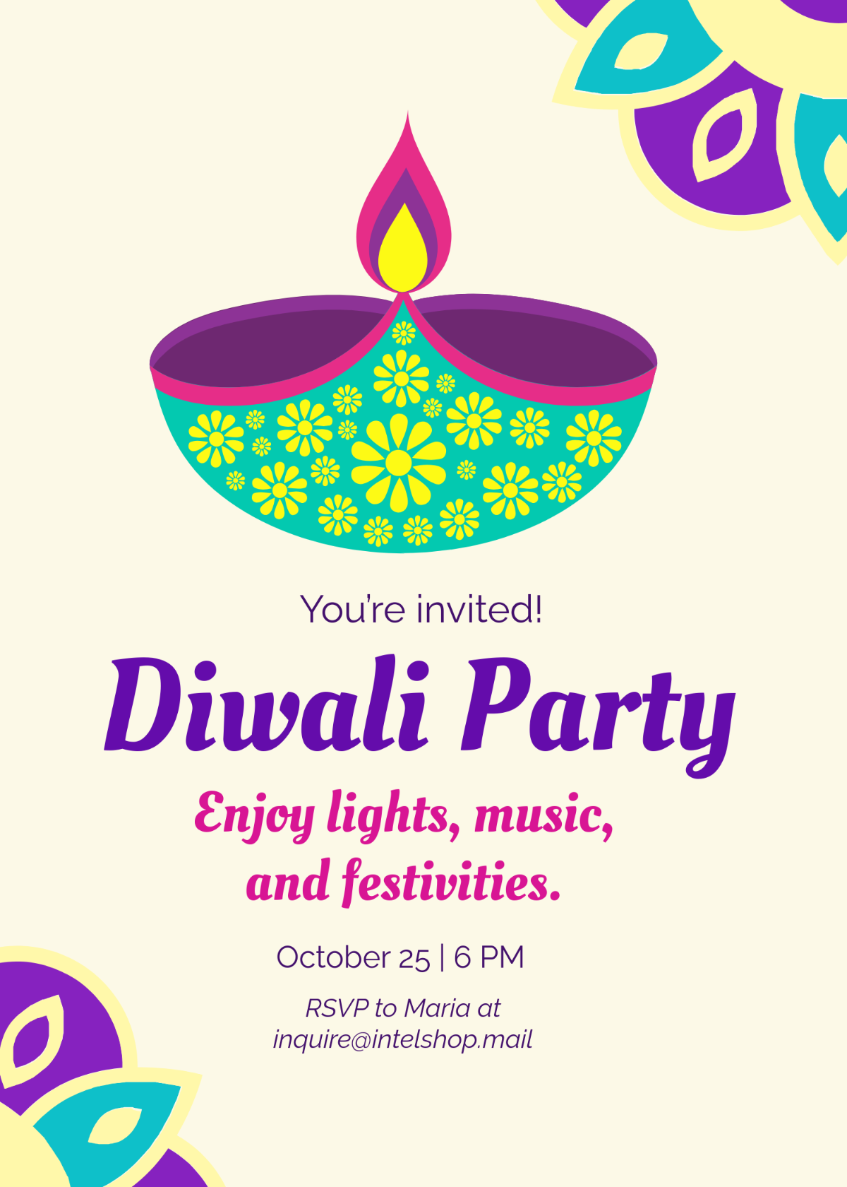 Diwali Party Invitation