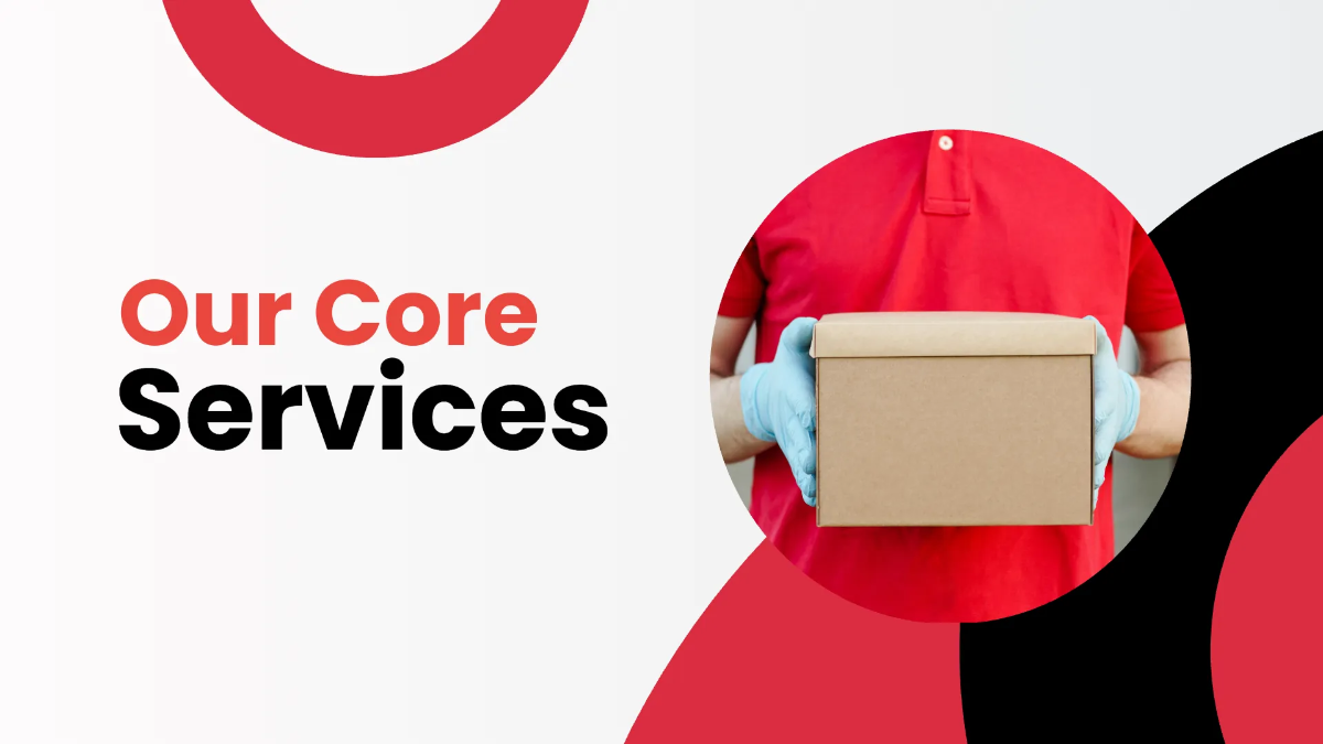 Free Courier Service Presentation Template to Edit Online