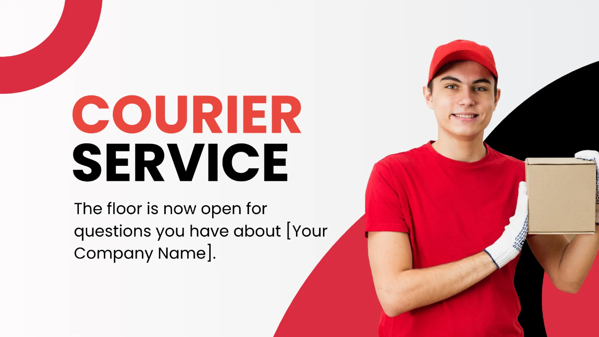 Free Courier Service Presentation Template to Edit Online