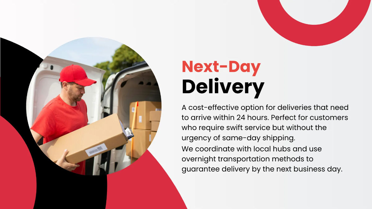 Free Courier Service Presentation Template to Edit Online