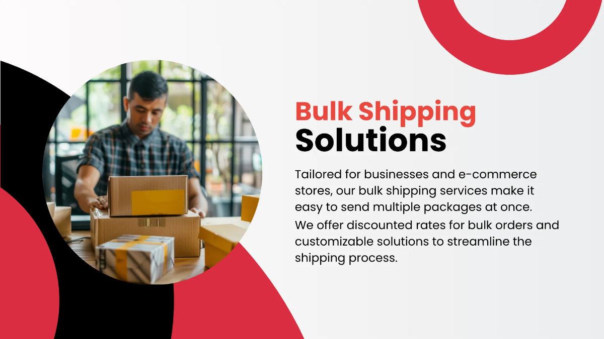 Free Courier Service Presentation Template to Edit Online