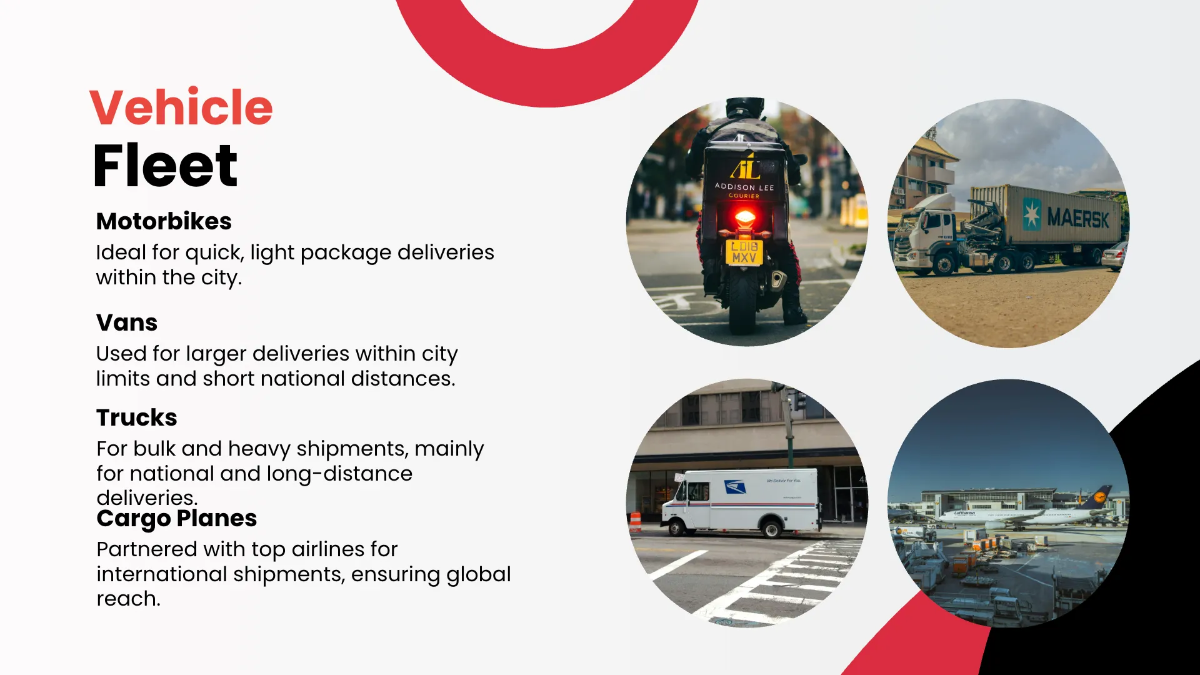 Free Courier Service Presentation Template to Edit Online