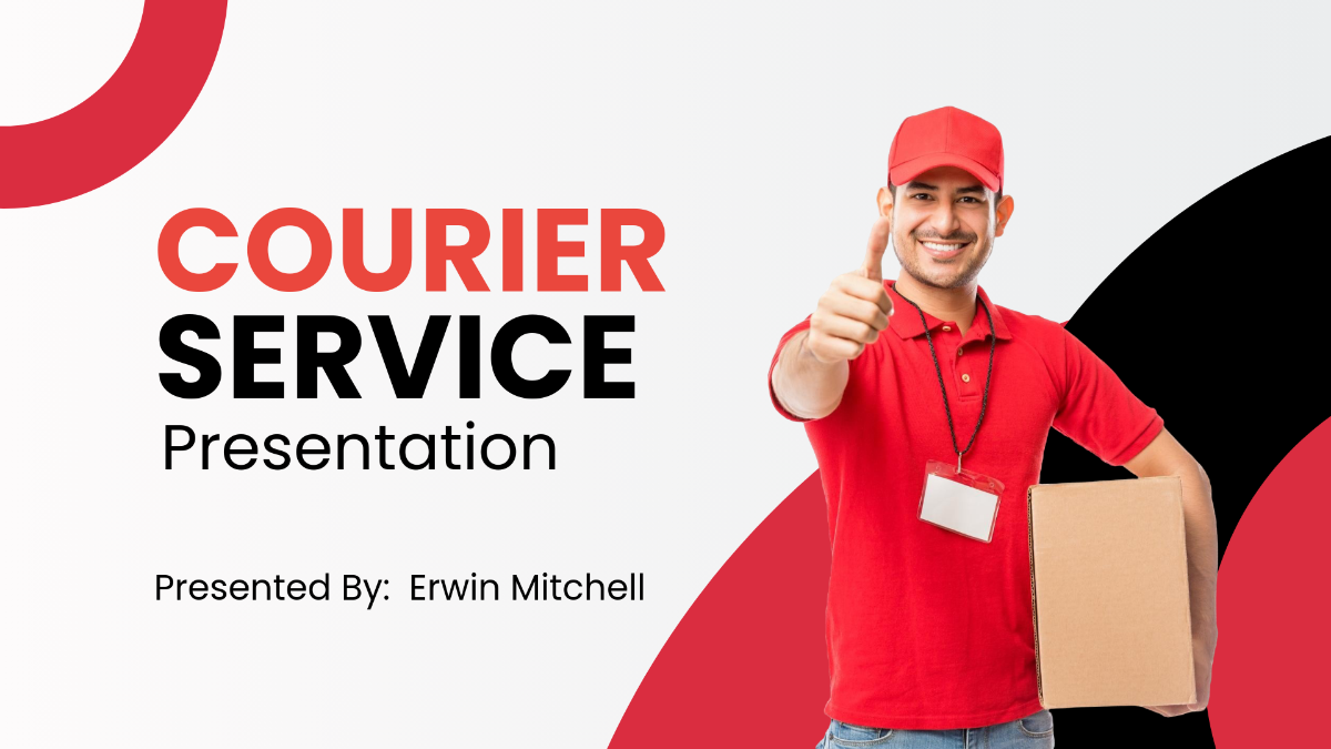 Courier Service Presentation Template - Edit Online & Download