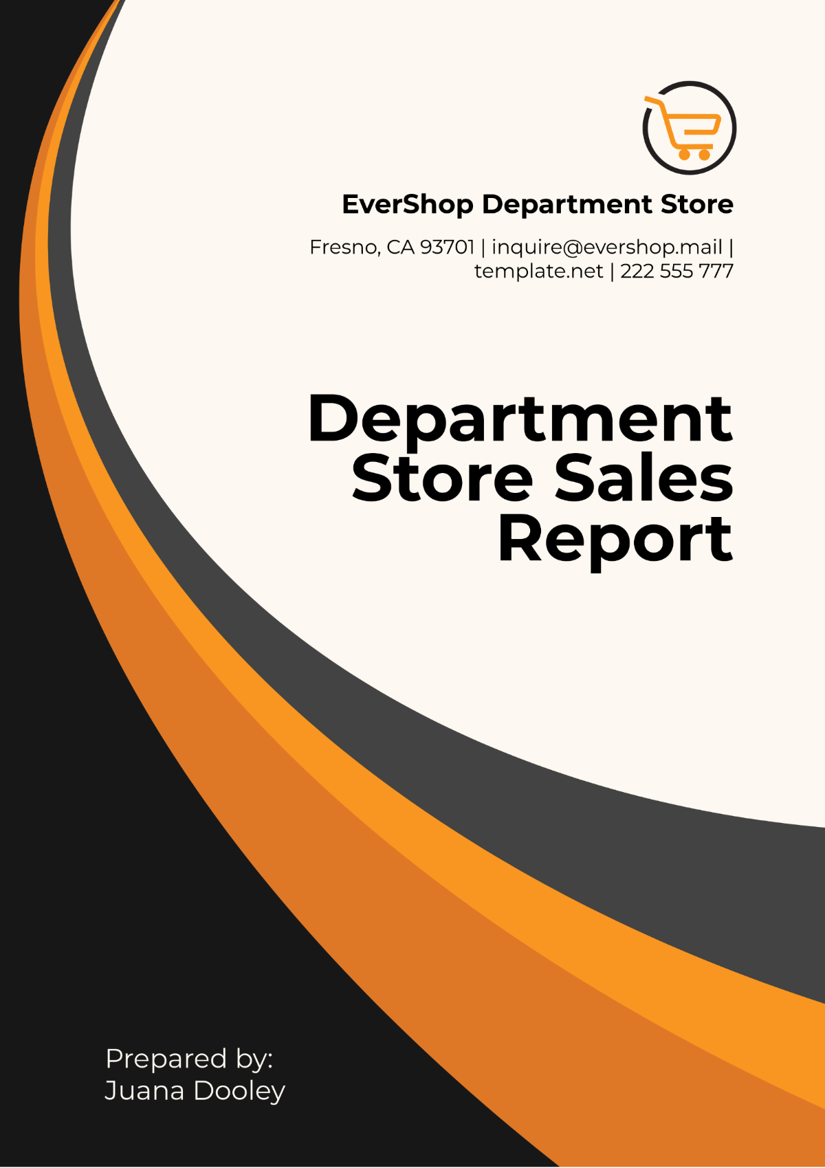 Department Store Sales Report Template - Edit Online & Download