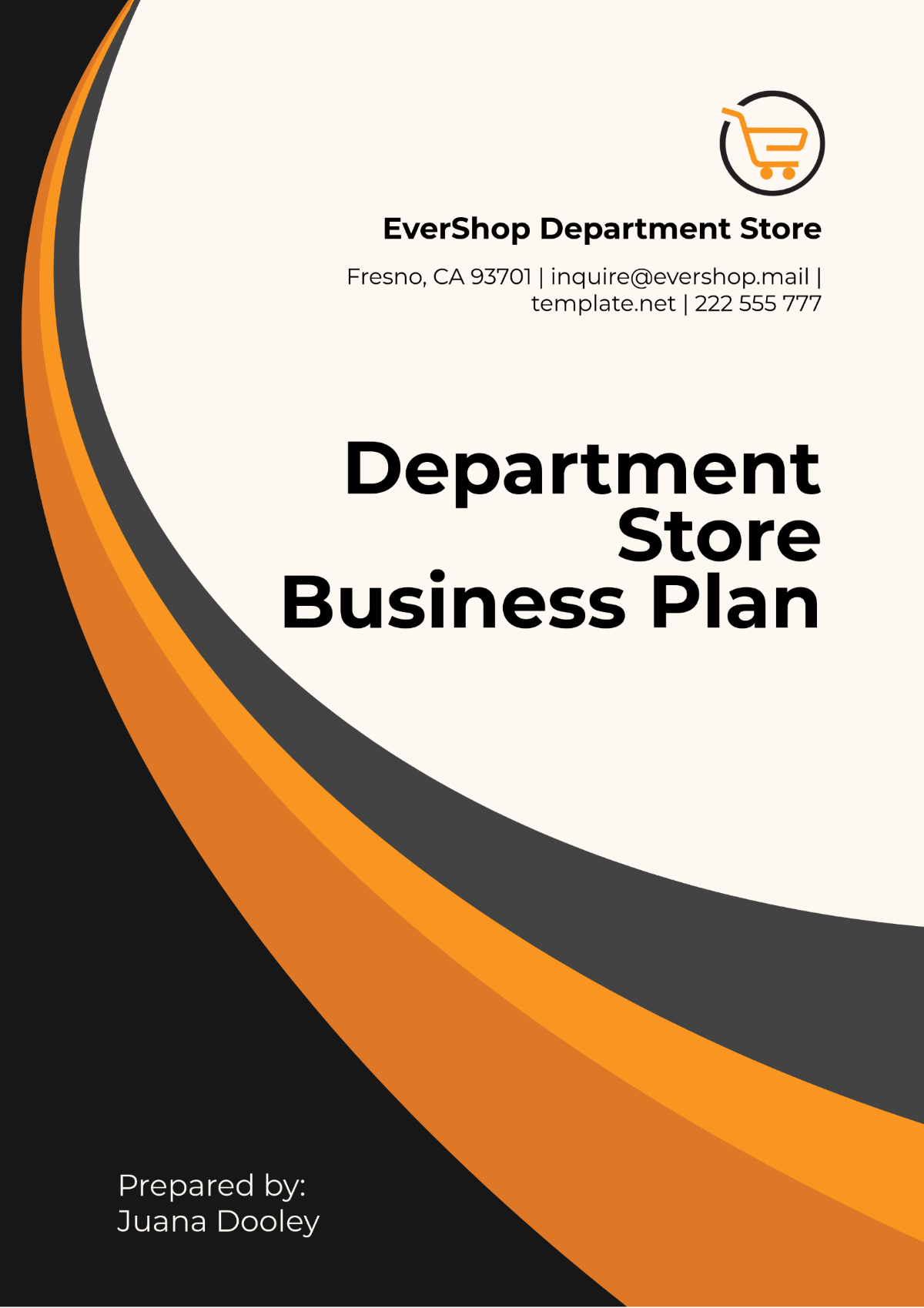 Department Store Business Plan Template - Edit Online & Download