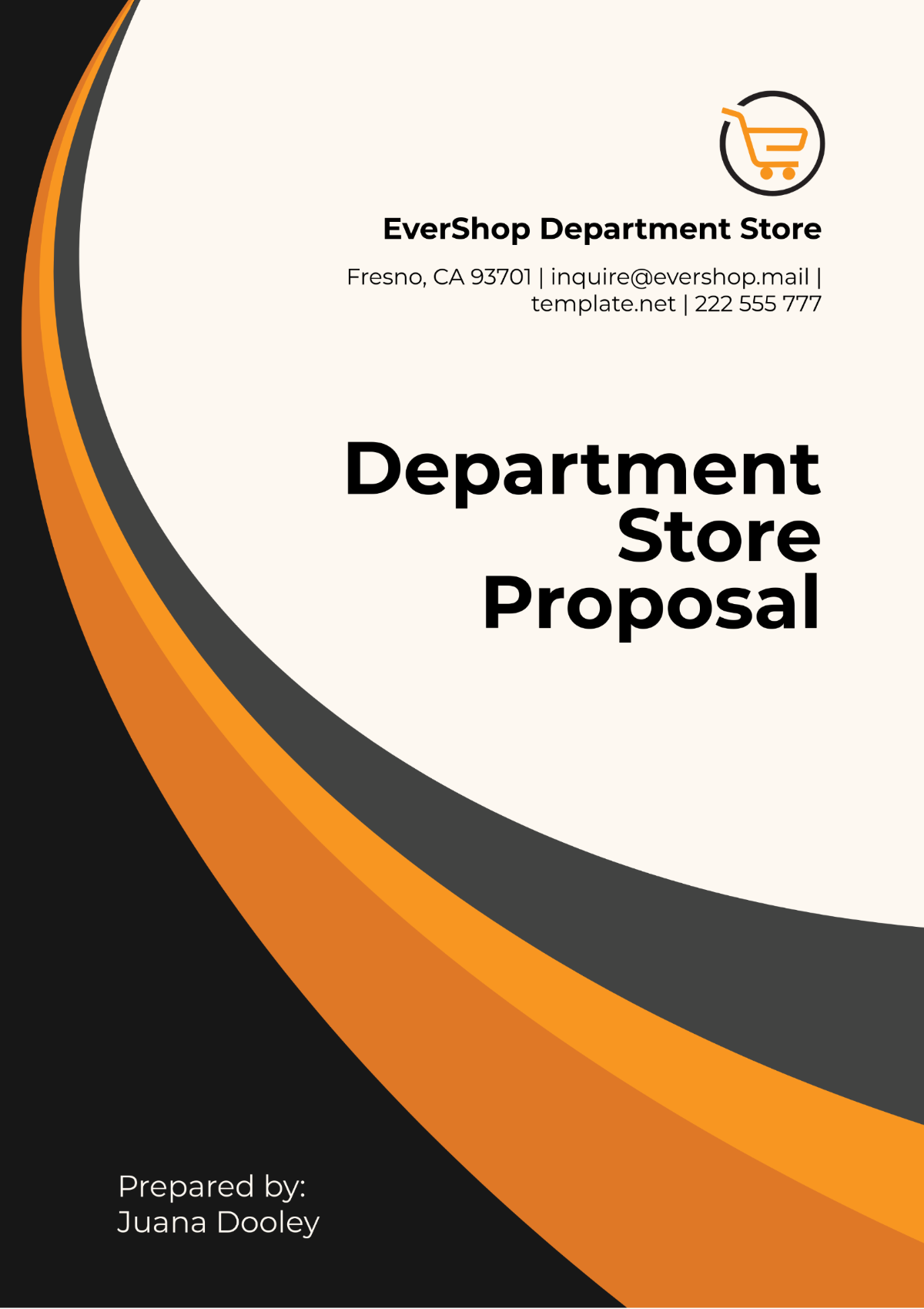 Department Store Proposal Template - Edit Online & Download