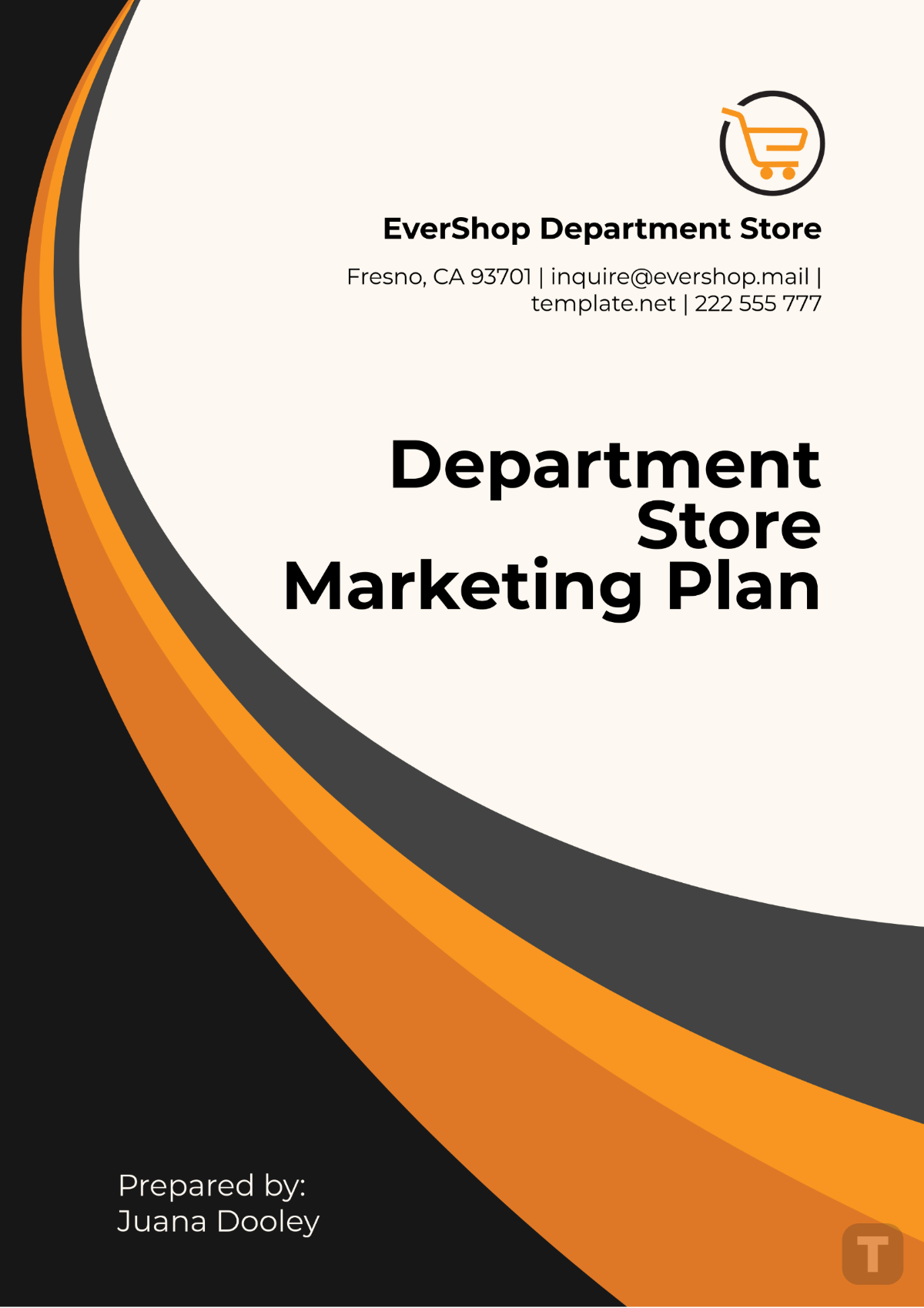 Department Store Marketing Plan Template - Edit Online & Download