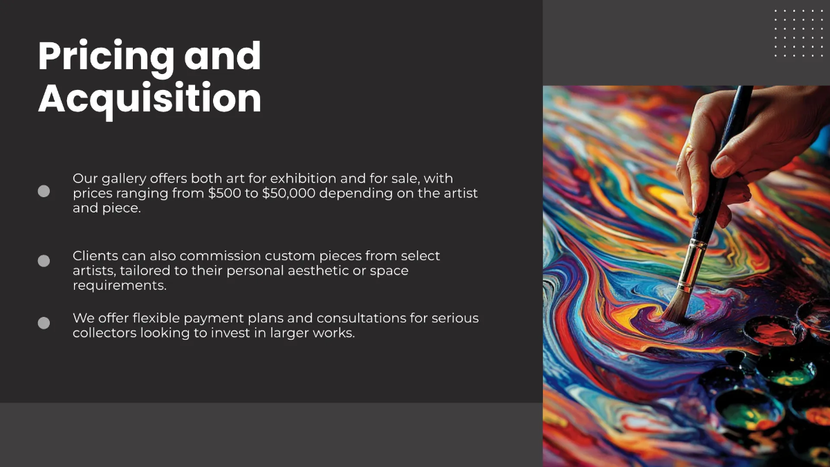 Free Art Gallery Presentation Template to Edit Online