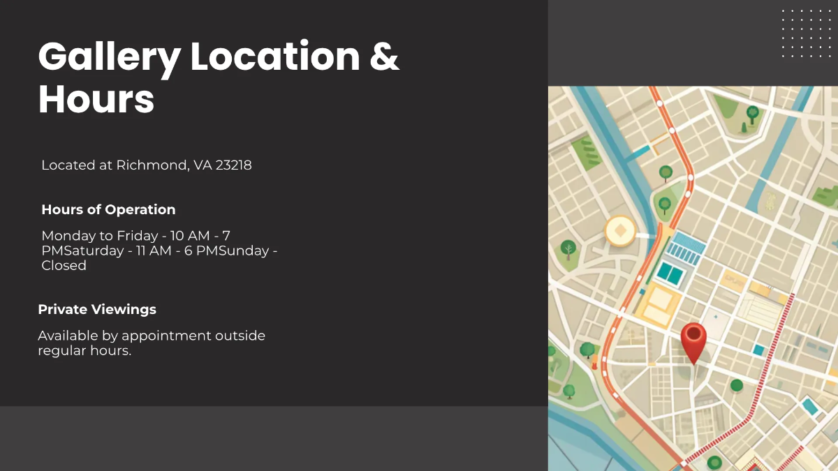 Free Art Gallery Presentation Template to Edit Online