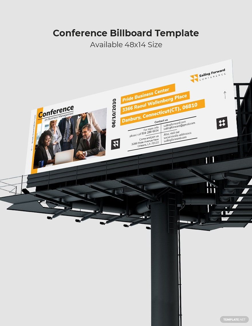 Free Sample Conference Billboard Template